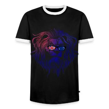Australien - Männer Kontrast-T-Shirt - Schwarz/Weiß - Vorne - AI Model Female 172 light (172cm) & AI Model Male 178 light (178cm)