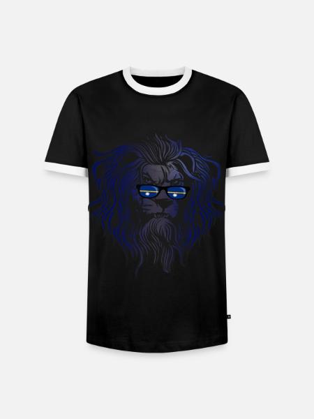 Nauru - T-shirt contrasté Homme - noir/blanc