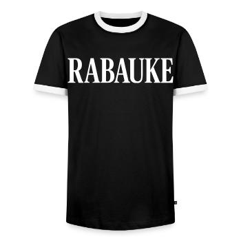 Loubard - T-shirt contrasté Homme - noir/blanc - Devant - AI Model Female 172 light (172cm) & AI Model Male 178 light (178cm)