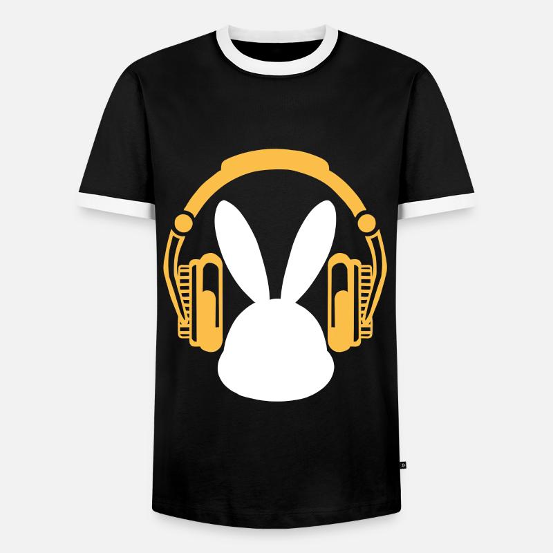 Easter - Men's Ringer Shirt - black/white