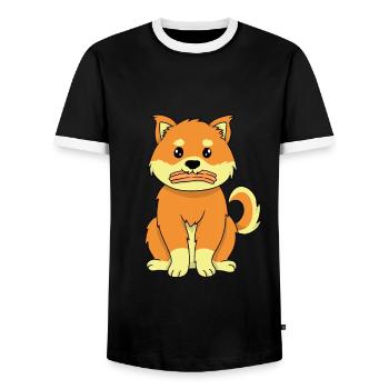 Churro Gift Mexico Nourriture - T-shirt contrasté Homme - noir/blanc - Devant - AI Model Female 172 light (172cm) & AI Model Male 178 light (178cm)