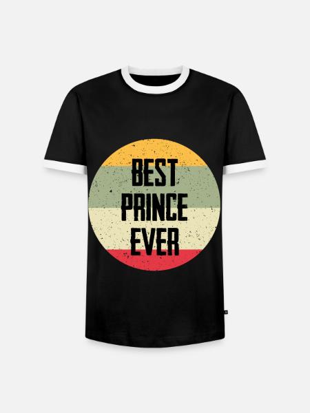 Best Prince Ever - Männer Kontrast-T-Shirt - Schwarz/Weiß