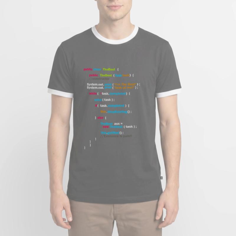 Code du programme T-shirt contrasté Homme