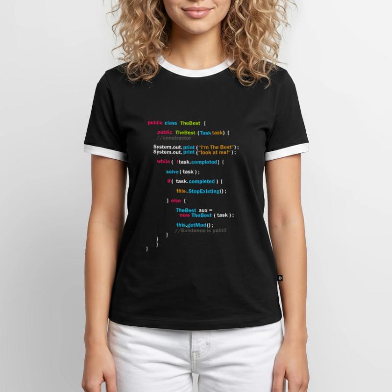 Code du programme T-shirt contrasté Homme