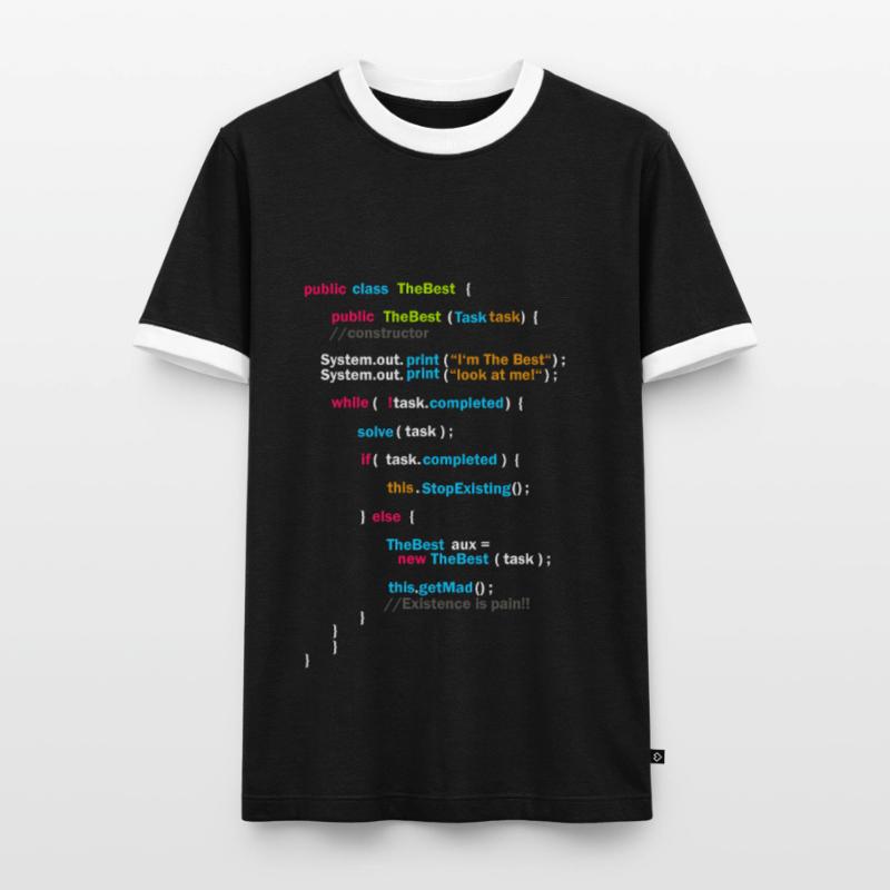 Code du programme T-shirt contrasté Homme