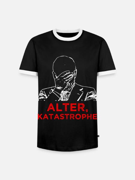 Alter Katastrophe - Männer Kontrast-T-Shirt - Schwarz/Weiß