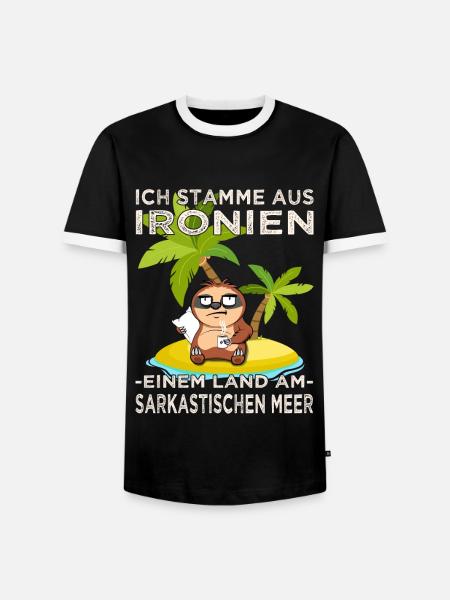 Sarkastischer & ironischer Bürohumor - Männer Kontrast-T-Shirt - Schwarz/Weiß