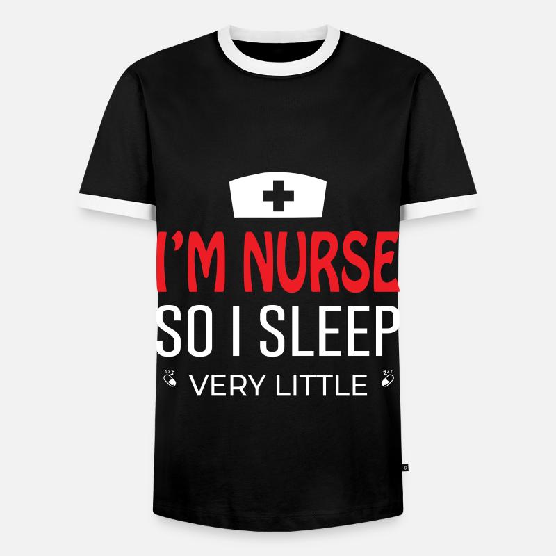 Krankenschwester Krankenpfeger - Männer Kontrast-T-Shirt - Schwarz/Weiß