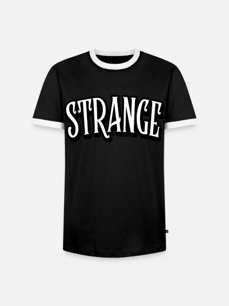 Strange Shirt - Men's Ringer Shirt - black/white