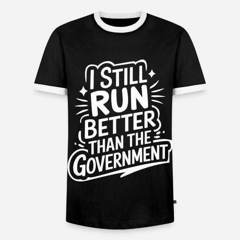 Amputation Disability - Men's Ringer Shirt - black/white