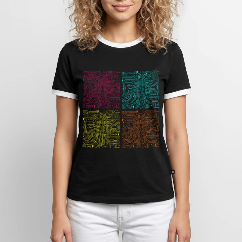 CPU processor computer scientist computer Men's Ringer Shirt