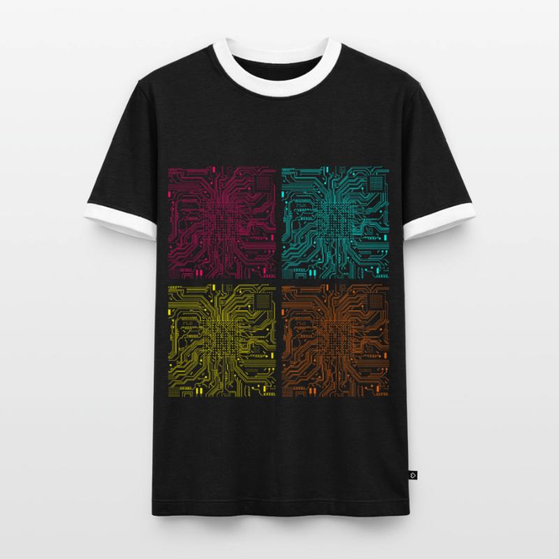 CPU processor computer scientist computer Men's Ringer Shirt
