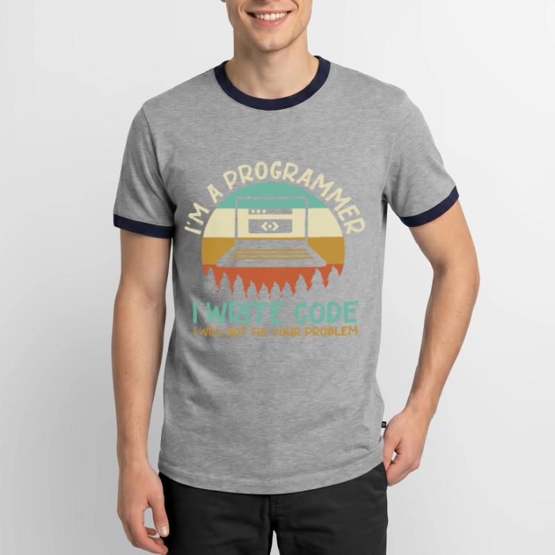 Programmer Code Coding Men's Ringer Shirt