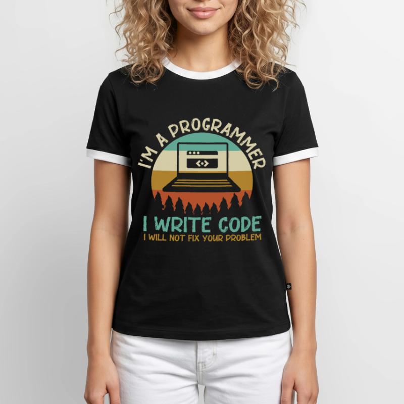 Programmer Code Coding Men's Ringer Shirt