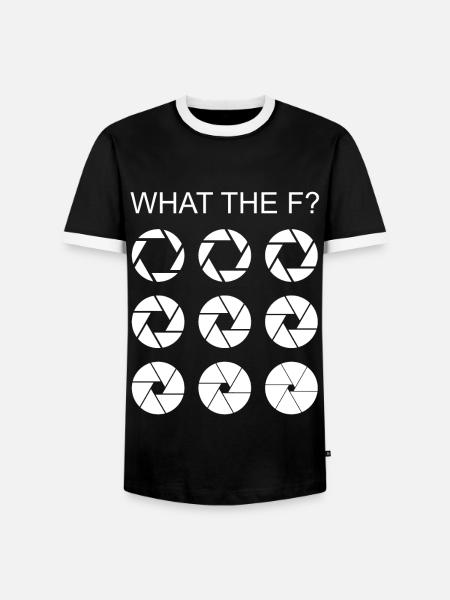 Fotografie Objektiv Linse - Männer Kontrast-T-Shirt - Schwarz/Weiß