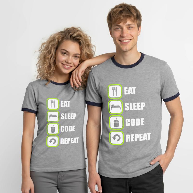 Programmeur Programmeur Code de programmation T-shirt contrasté Homme