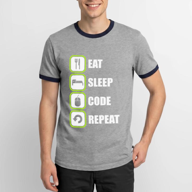Programmeur Programmeur Code de programmation T-shirt contrasté Homme