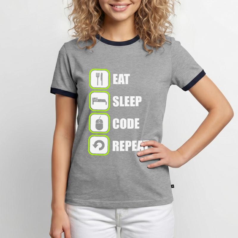 Programmeur Programmeur Code de programmation T-shirt contrasté Homme