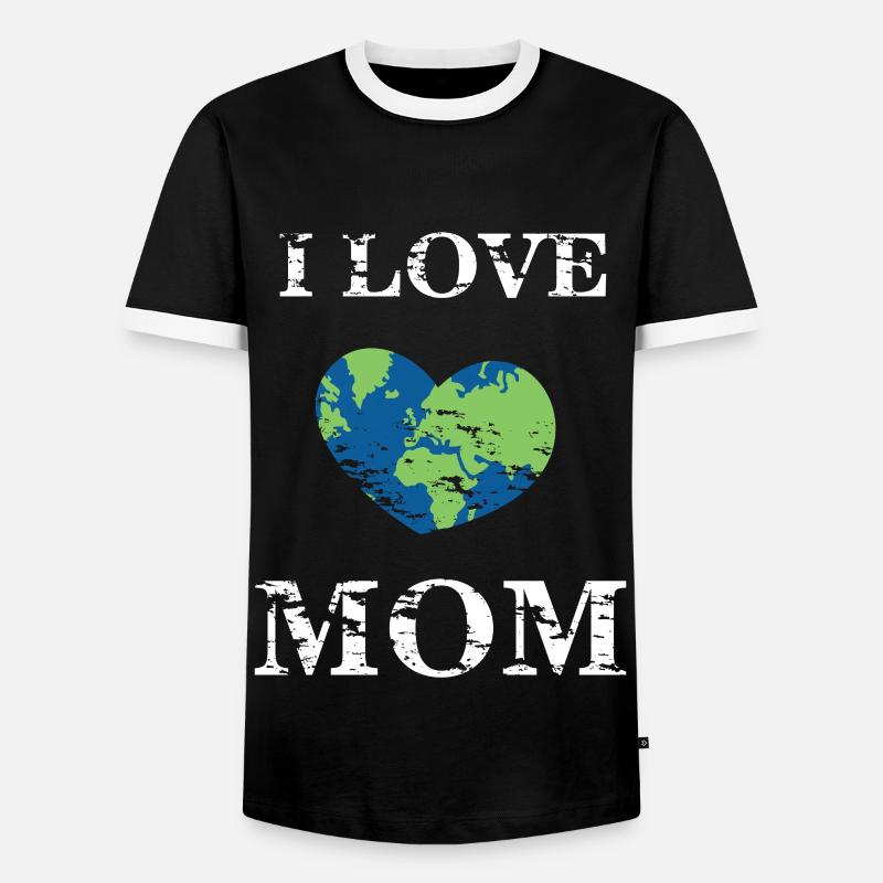 Mutter Erde - Männer Kontrast-T-Shirt - Schwarz/Weiß