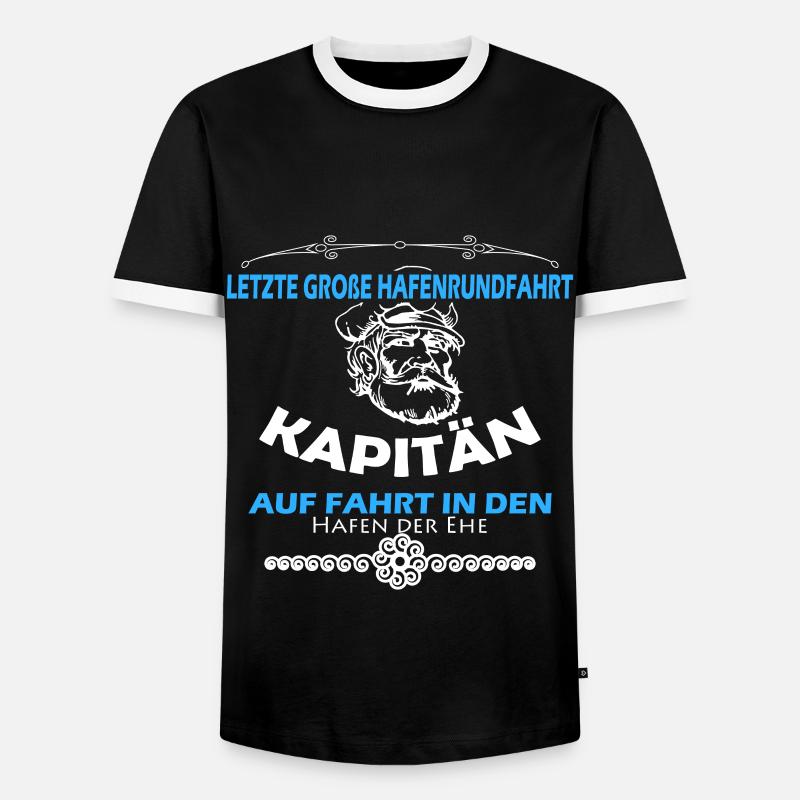 Hafen der Ehe - Männer Kontrast-T-Shirt - Schwarz/Weiß