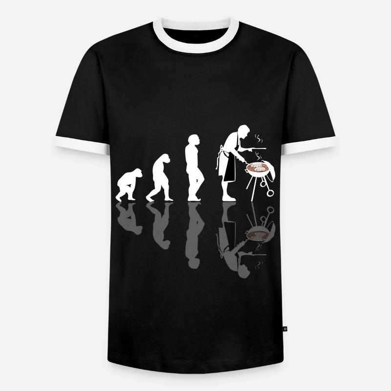 Cricket Evolution - Men's Ringer Shirt - black/white