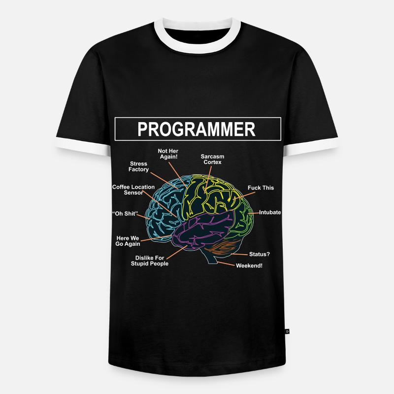 Programmierer - Männer Kontrast-T-Shirt - Schwarz/Weiß