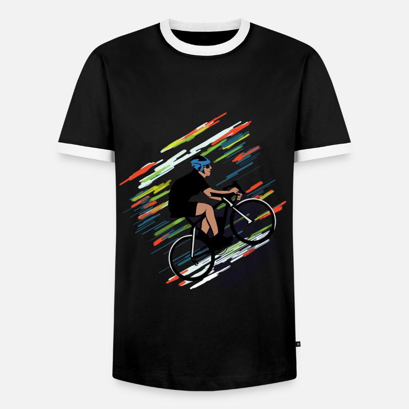 cycle - Men's Ringer Shirt - black/white