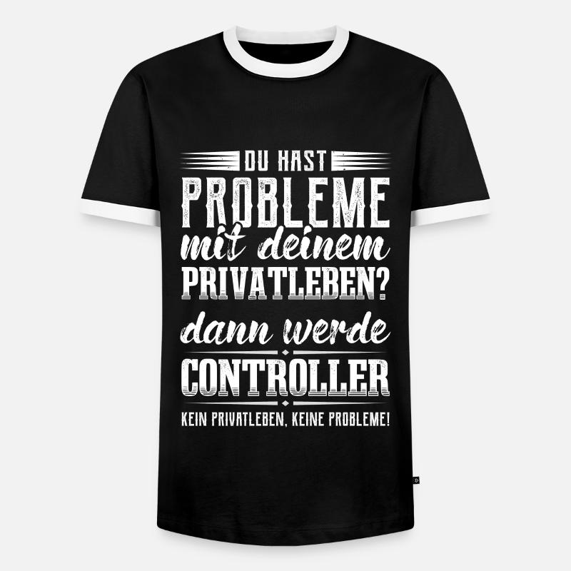 Controlling Rechnungswesen Lustig Controller - Männer Kontrast-T-Shirt - Schwarz/Weiß