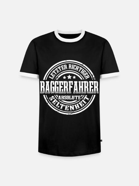 Baggerfahrer Seltenheit Lustig Baggerführer - Männer Kontrast-T-Shirt - Schwarz/Weiß