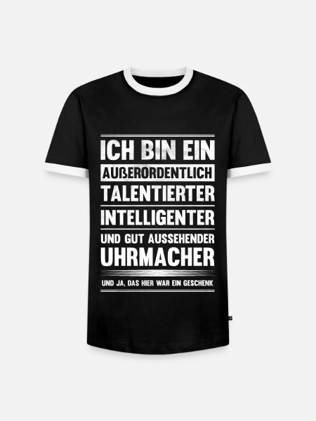 Ich bin talentierter Uhrmacher - Männer Kontrast-T-Shirt - Schwarz/Weiß