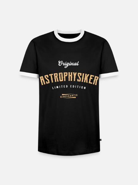 Astrophysiker Limited Edition Astrophysik - Männer Kontrast-T-Shirt - Schwarz/Weiß