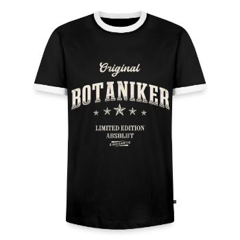 Botaniker Limited Edition Lustiges Botanik - Männer Kontrast-T-Shirt - Schwarz/Weiß - Vorne - AI Model Female 172 light (172cm) & AI Model Male 178 light (178cm)