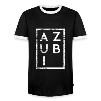 Azubi Minimalismus Auszubildender - Männer Kontrast-T-Shirt - Schwarz/Weiß - Vorne - AI Model Female 172 light (172cm) & AI Model Male 178 light (178cm)