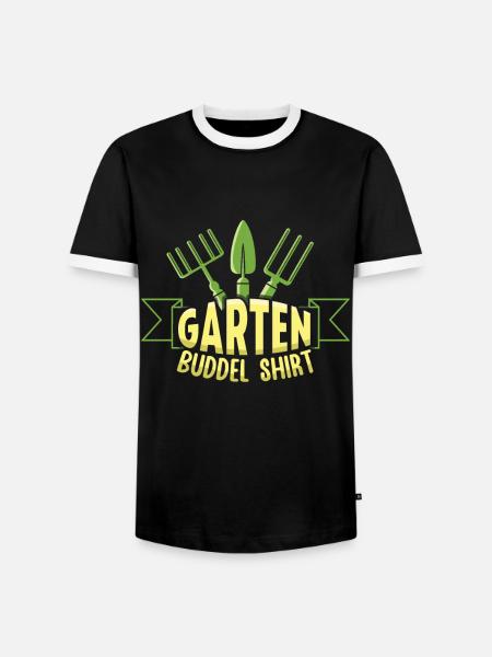 Garten Buddel Shirt - Männer Kontrast-T-Shirt - Schwarz/Weiß