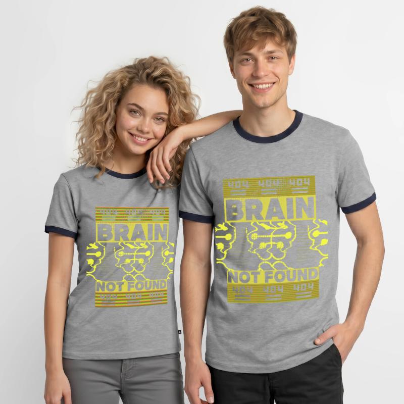 404-html error, Computer-Nerd, lustiger Spruch Männer Kontrast-T-Shirt