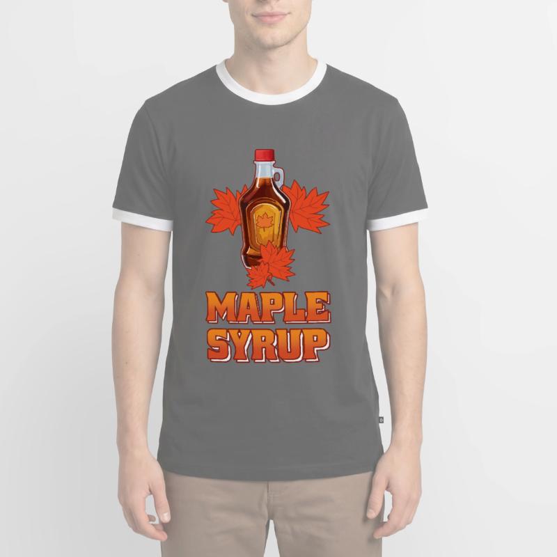 Maple Syrup Maple Tapping Maple Tree Maple Leaf Men's Ringer Shirt