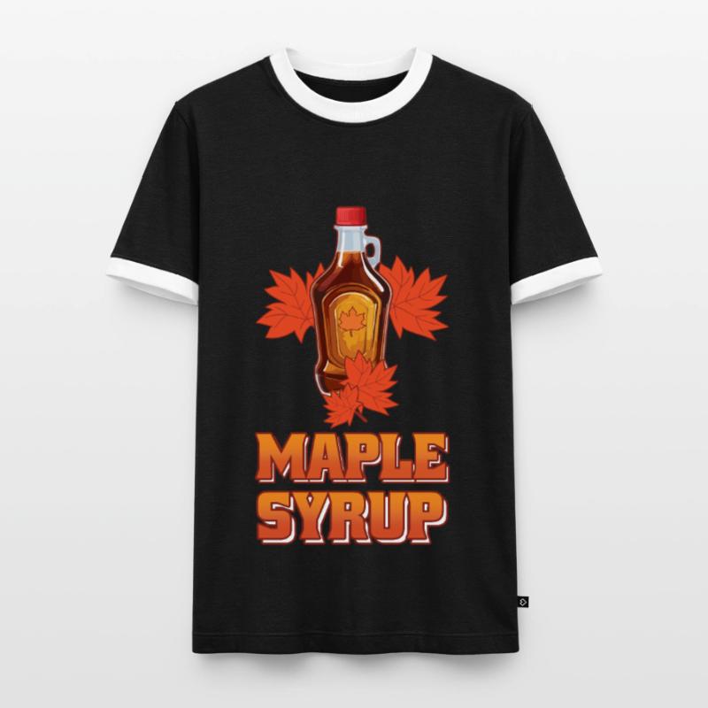 Maple Syrup Maple Tapping Maple Tree Maple Leaf Men's Ringer Shirt
