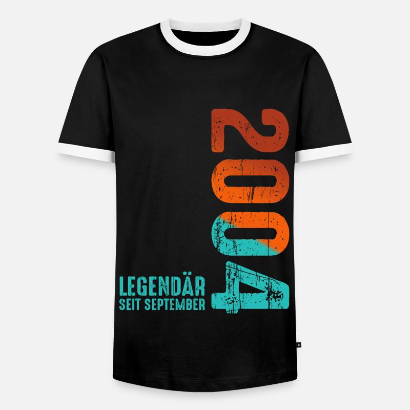 September 2004 Legendary since - Men's Ringer Shirt - black/white