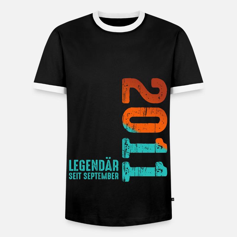 September 2011 Legendary since - Men's Ringer Shirt - black/white