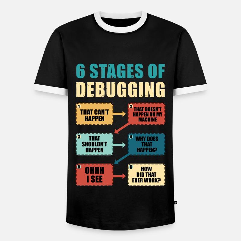 Programmieren Debugging Lustiges Programmierergeschenk - Männer Kontrast-T-Shirt - Schwarz/Weiß