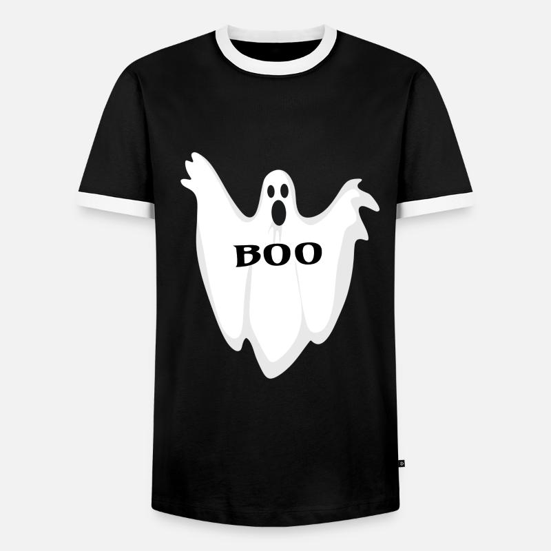 Ghost ghost - Men's Ringer Shirt - black/white