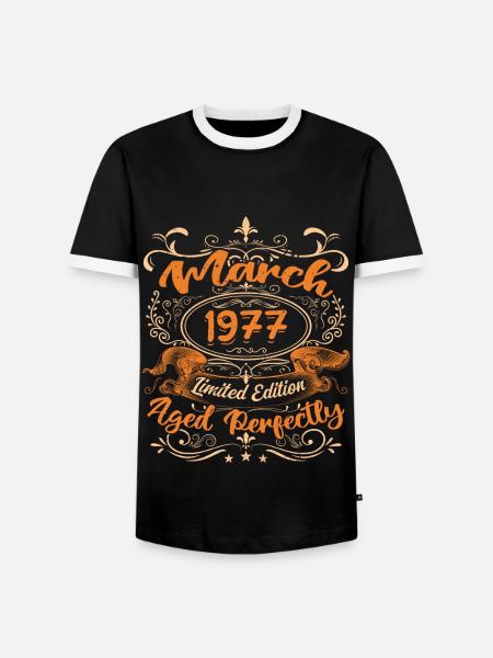 March 1977 | Aged Perfectly - Men's Ringer Shirt - black/white
