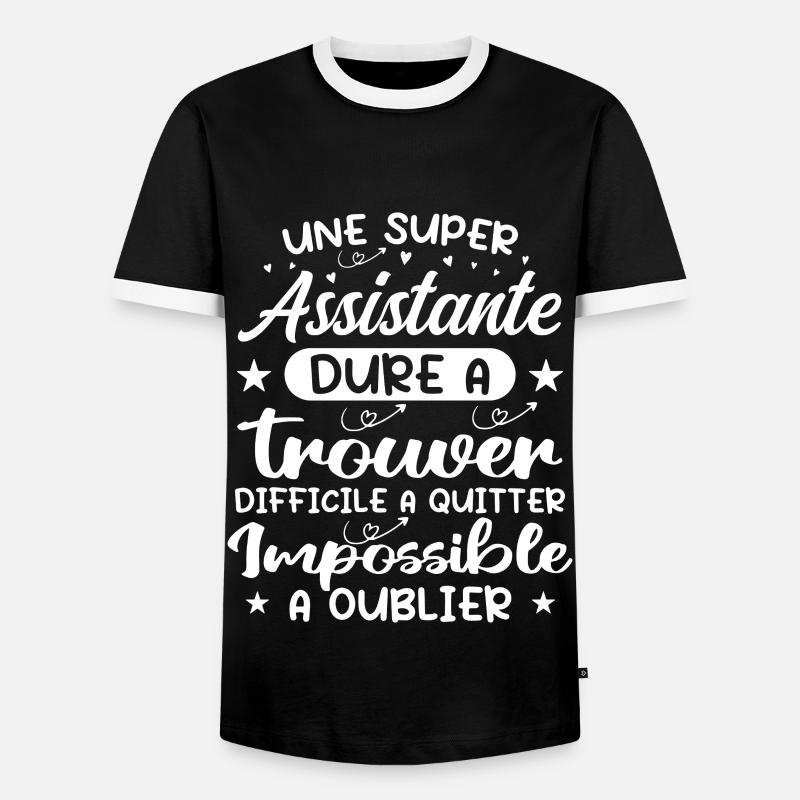 Ein Super Assistant - Assistent Geschenk - Männer Kontrast-T-Shirt - Schwarz/Weiß