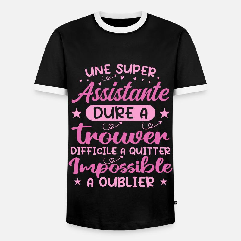 Ein Super Assistant - Assistent Geschenk - Männer Kontrast-T-Shirt - Schwarz/Weiß