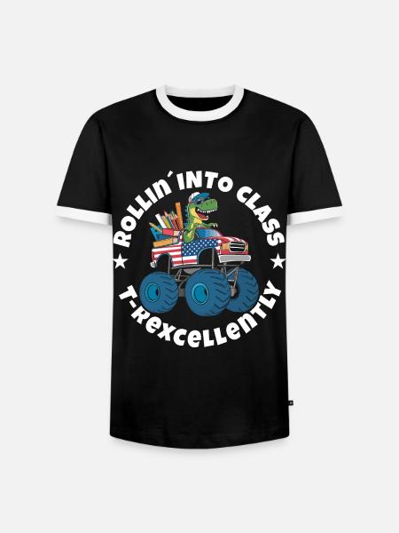 Trex Training - Men's Ringer Shirt - black/white