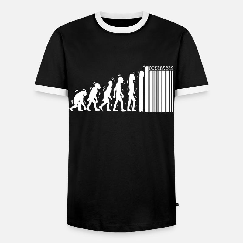 Conception unique d'évolution pour les - T-shirt contrasté Homme - noir/blanc