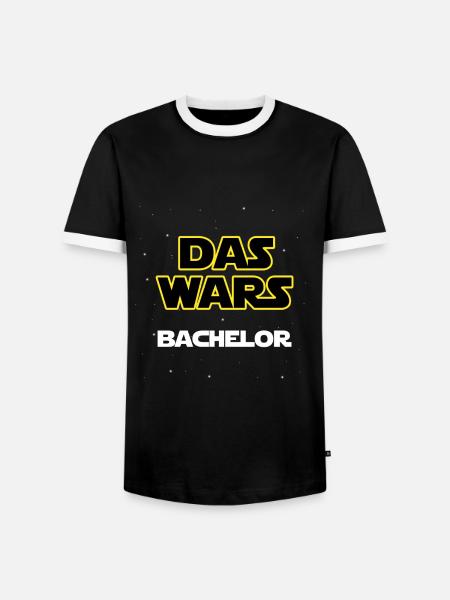 Das wars - Bachelor - Männer Kontrast-T-Shirt - Schwarz/Weiß