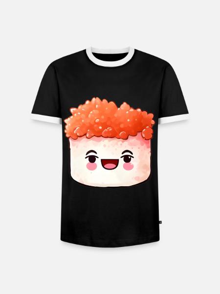 Sushi - Men's Ringer Shirt - black/white