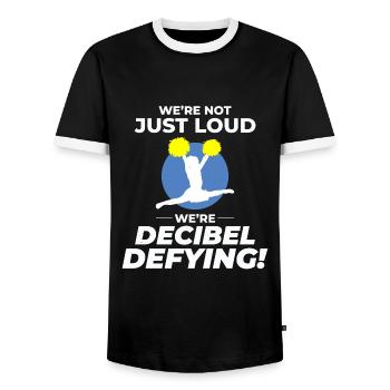 Pom-pom girl Cheerleading Girl Cheering Cheer Squad - T-shirt contrasté Homme - noir/blanc - Devant - AI Model Female 172 light (172cm) & AI Model Male 178 light (178cm)