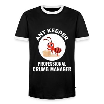 Ameisenhalter Ameisenliebhaber Entomologe Insektensammler - Männer Kontrast-T-Shirt - Schwarz/Weiß - Vorne - AI Model Female 172 light (172cm) & AI Model Male 178 light (178cm)